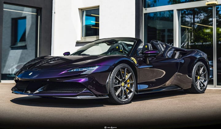 SF90 SPIDER ATELIER - 24-MONTH WARRANTY - VIOLA HONG KONG - PPF - IMMAT. FR — photo 1/15