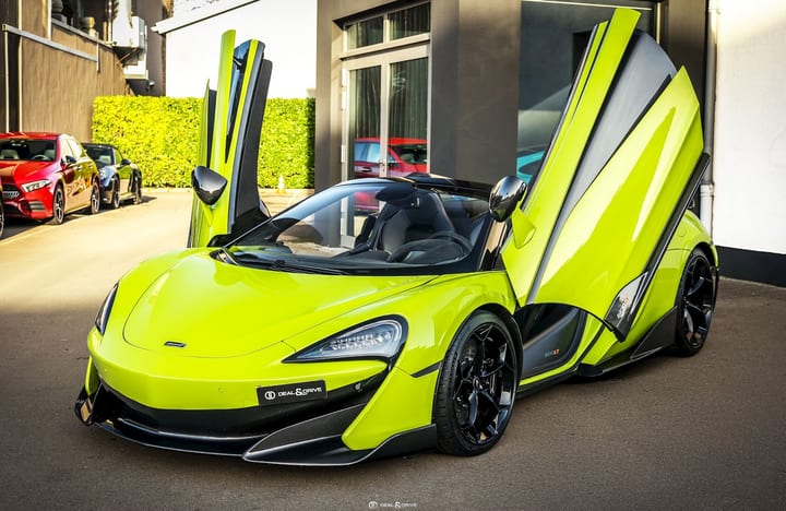 600LT SPIDER 3.8 V8 600 – PPF - LIME GREEN ELITE PAINT — photo 7/15
