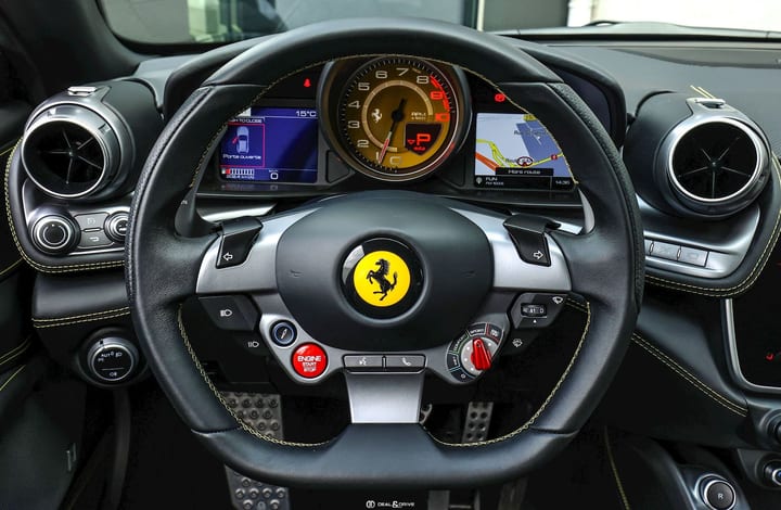 GTC 4 LUSSO 6.3 V12 (690 CH) - NEW FERRARI POWER 12M - NERO DAYTONA - IMMAT FR. - PPF — photo 12/15