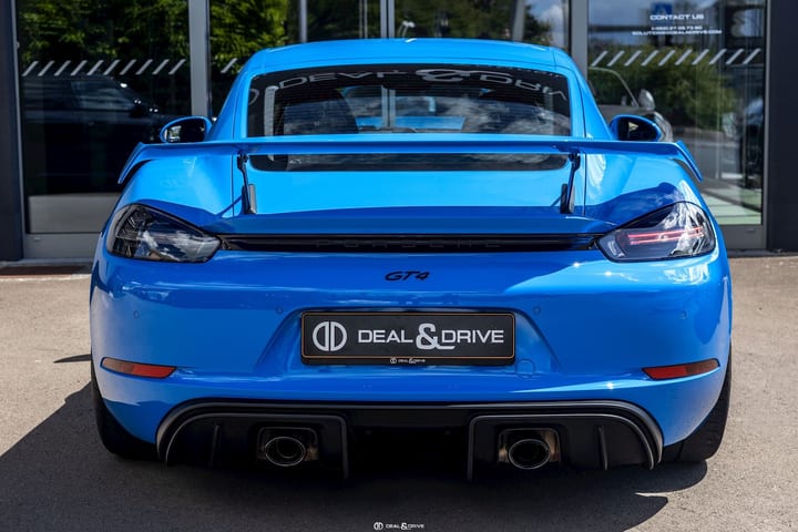 718 CAYMAN GT4 PDK – SHARK BLUE – AKRAPOVIC — photo 4/15