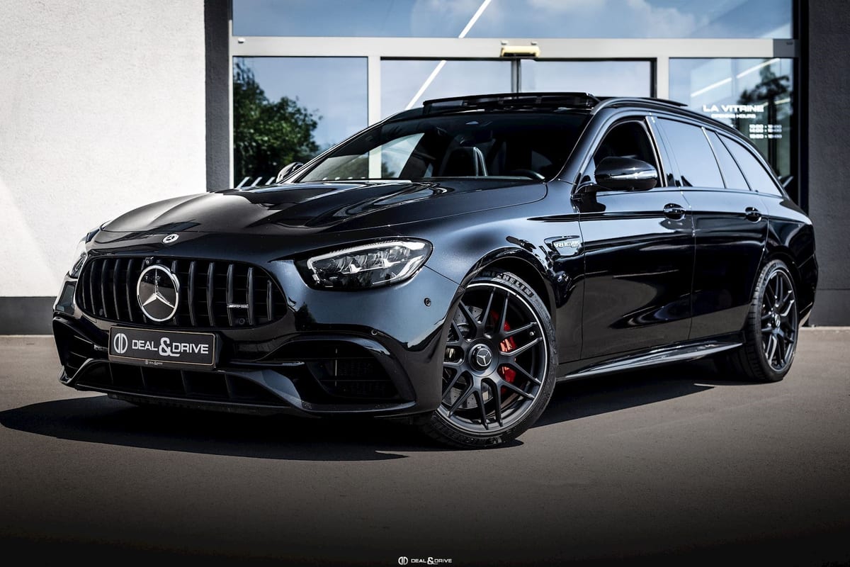 E 63 S AMG 4MATIC+ T-MODELL (612 CH) – PACK CARBONE - OBSIDIAN BLACK METALLIC — photo 1/15