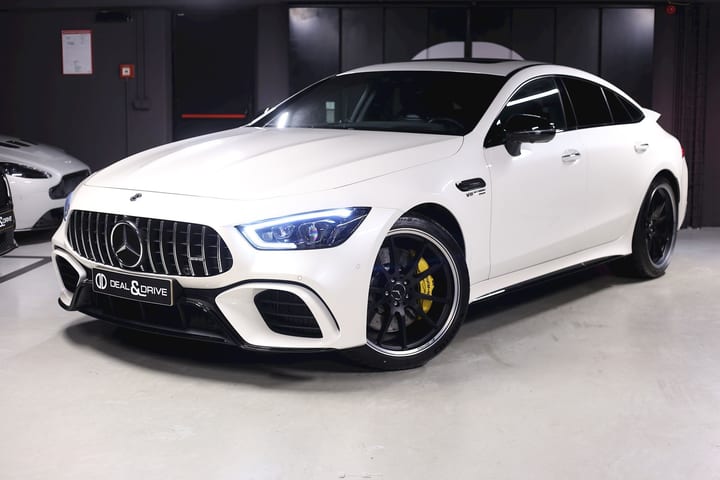 AMG GT 4 PORTES 4.0 V8 63 S 4MATIC+ (639 CH) - DIAMOND WHITE METALLIC DESIGNO — photo 1/15