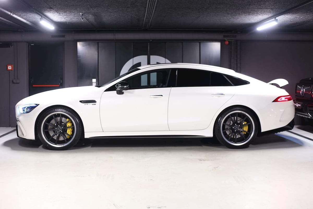 AMG GT 4 PORTES 4.0 V8 63 S 4MATIC+ (639 CH) - DIAMOND WHITE METALLIC DESIGNO — photo 2/15